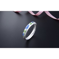 S999 Sterling silver Cloisonne national design bracelet