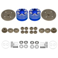 Metal Differential Case and Gear Set 22049 39T for Tamiya TT02 TT02B XV02 TT-02 TYPE-S 1/10 RC Car U