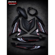 YAMAHA Y15ZR V1 V2 MATT BLACK COVER SET TAMPAL SIAP SNIPER｜STICKER SET SNIPER (2)