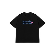 Happy Nonsense T-Shirt HAM LIVE FEAR STRESS Cotton 100% Oversize REDLABEL Men Women TS82