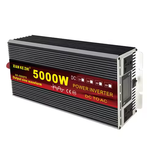 Car Inverter 12V/24V 220V 5000/6000W Voltage transformer Pure Sine Wave Power Inverter DC12V to AC 2
