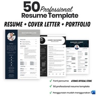 PROMO 50 Sets Quality Professional Resume/CV/CL Templates (Mixed Format MICROSOFT WORD/Psd/Ai) | TEM