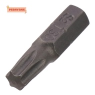 PEONYTWO 1pc Torx Bits, T6-T40 25mm Length Screw Driver Bit, 1/4 Inch Hex Shank S2 Alloy Steel 6 Poi