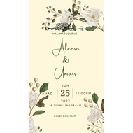 Digital Wedding Card / Kad Kahwin Digital / E-Card Wedding ( 3 PAGES )