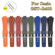 TPU Rubber Watch Strap Band for Casio G-SHOCK G-STEEL GST-B400 Silicone  Sport Watchband Waterproof 