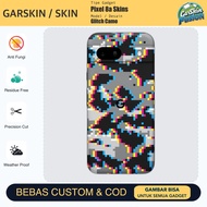 Vinyl Skin PIXEL 8a Glitch Camo Anti Scratch Protector Case | By Fusion | Code - BQG3