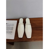 Sục Mũi Vuông Sục Da Mềm Nữ Cao Cấp Màu Kem Đen Nâu Basic 8161