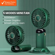 Portable Rechargeable Fan 5000mAh | Kipas Mini Boleh Cas Tangan 5000mAh | 便携式手持风扇 5000马力
