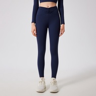 【Hoppe Fumeng】xà cạp Ngoài trời Chạy Quần yoga dài thời trang thể dục cạp cao