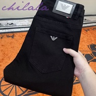 [chilala] and trendy brand men's jeans 2026 spring/autumn thin style popular youth stretch slim-fit 
