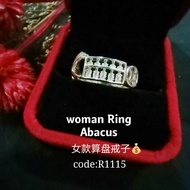 Woman Ring Silver 925*Abacus Women's Abacus Ring Silver 925 925silverhandabacosabacus