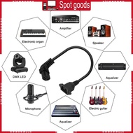 XI C14 to C13 Panel Mount Power Cable 90 Degree IEC320 C13 Female to C14 Male Cable