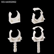 ☼ 10PCS 16mm 20mm 25mm 32mm Water Pipe Clamp PVC Pipe Support Garden Irrigation System Accessory Watering Connector Pipe Hook Wall