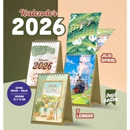 2026 DESK CALENDAR (Medium) | AESTHETIC CALENDAR | Cute Calendar | 2026 WORK DESK CALENDAR