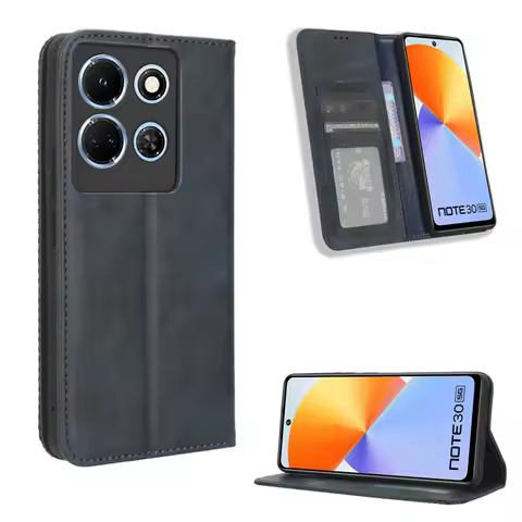 For Infinix Note 30 4G X6833B Cover Luxury Flip Leather Wallet Magnetic Adsorption Case For Infinix 