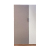 [จัดส่งอย่างเดียว] HomePro ตู้เสื้อผ้า 2 บานเปิด  FINE 90 ซม. ลายไม้/ครีมขาวผ้า แบรนด์ FURDINI