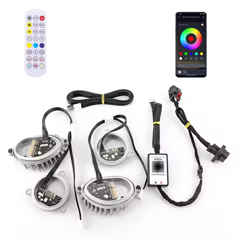RGB For 2019-2021 BMW X7 G07 M60i M50i Laser LED Headlight Daytime Running Light Module CSL Yellow B