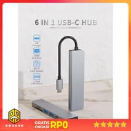 BAKEEY USB Hub Type C 6 in 1 HDMI 4K Display PD Fast Charge Adaptor - BK6 Original 99 Square