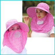 Nan Summer Protective Bucket Hat Adjustable 56-60CM Head Size Fishing Gardening Hat