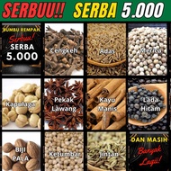 VERSI 2 SERBU !! SERBA LIMARIBU BUMBU REMPAH NUSANTARA - CABE,OREGANO,SEDAP MALAM, BASIL, TYME, ROSE