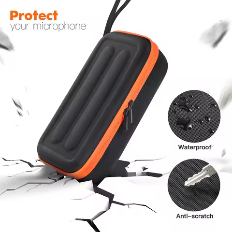 Hard Travel Case for JBL PartyBox Wireless Mic Universal Handheld Dual Mic Travel Bag for JBL PartyB