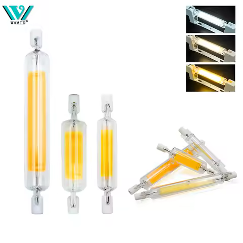 R7S LED COB Tube Bulb 78MM 118MM Glass Corn Lamp AC 110V 220V High Power J78 J118 Replace Halogen Li