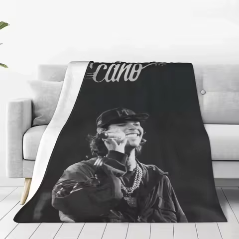 Soft Baby Blanket Airplane Travel Natanael Cano Inspired Mexican Rapper Flannel Throw Aesthetic Sofa