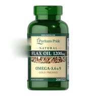 Puritan's Pride Natural Flax Oil 1200 mg / 200 Rapid Release Softgels