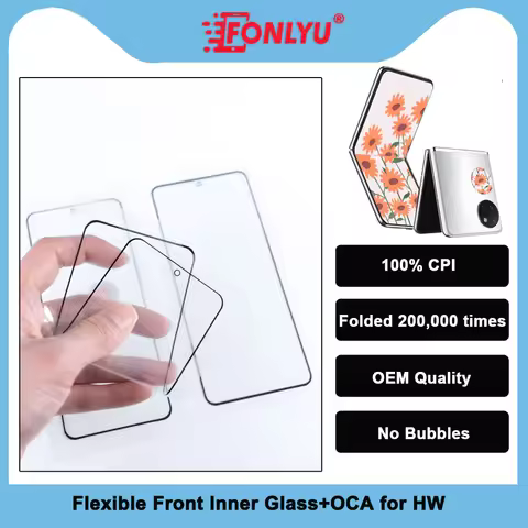 FONLYU 100% CPI OEM Flexible Inner Glass+OCA For Huawei P50 Pocket Mate X2 X3 X5 X6 XS2 X XS LCD Tou