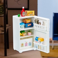 [szgrqkj3] Mini Fridge Toy, Mini Toy Refrigerator, Mini Refrigerator Dollhouse Mini Fridge Scene,