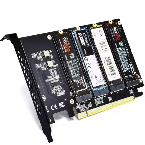 M.2 NVME to PCIe 4.0 3.0 Adapter M.2 SSD Gen4 PCIe 4.0 PC Motherboard X1 X4 X8 X16 Expansion Card Fo