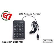 TINYTECH NUMERIC KEYPAD WITH 4 OFFICE HOTKEYS (KP-U230/4H)
