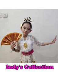 sewa baju adat bali putih anak perempuan