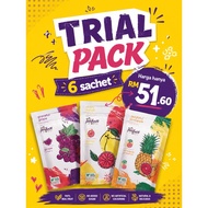 Wonder Fruity rebranding Trial set 6 sachet Royal Perfect Fiber Juice True Wonder Fruity