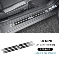 AIRSPEED คาร์บอนไฟเบอร์สำหรับ MINI Cooper J01 EV EV EV 2024 2025เกณฑ์สติกเกอร์บาร์แผ่นแสดงการต้อนรับ