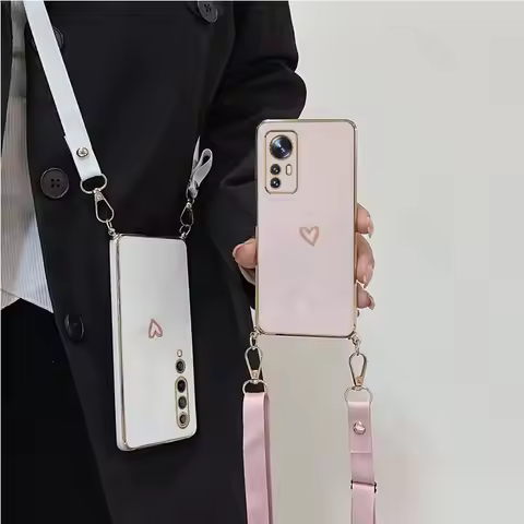 Mi 11lite Love Heart Crossbody Lanyard Case For Xiaomi Mi 11 11T 11X 10 10T 8 9 Lite Pro 9T 9SE 6X C