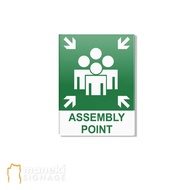 Acrylic Assembly Point Sign