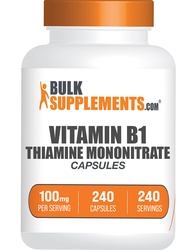 BulkSupplements.com Thiamine Mononitrate Capsules - Thiamine B1 Supplement - Vitamin B1 Capsules - T