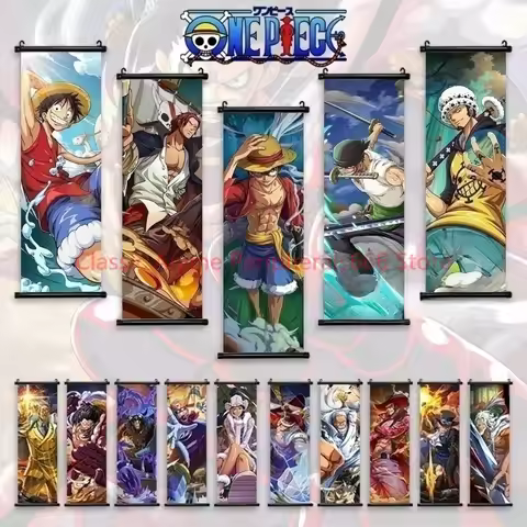 One Piece Luffy Gear 4 Home Decor Kawaii Anime Decorative Painting Robin Poster Nami Wall Art Canvas