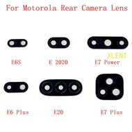 2Pcs Rear Back Camera Glass Lens For Motorola Moto E6S E 2020 E7 Power E4 E5 E6 Play E7 Plus E20 E4 