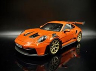 【收藏模人】Norev Porsche 911 992 GT3 RS 2022 橘色 1:18 1/18