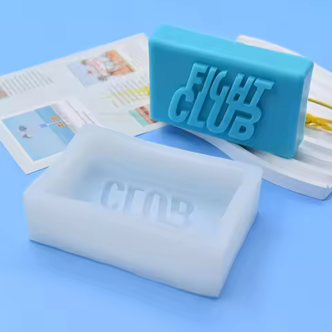Fight Club Soap Silicone Mold Rectangle Bath Bomb Lotion Bar Making Supplies Moule Savon Molde Jabon