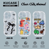 Clear Melting Wavy Case with Cute Image motif GLC-2 Case iphone 11 iphone 11 Pro iphone 13 iphone Xr