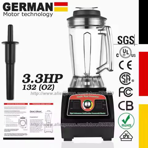 BPA-Free G7400 Blender 3.3HP 2800-Watt Professional ice shave machine High-Speed slow juicer System 