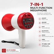 Supremo TES-1350A 20W Rechargeable Megaphone Loud Hailer Bluetooth USB TF Recording Siren Pembesar S
