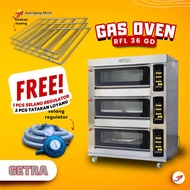 PROMO SPECIAL GAS OVEN DECK RFL-36GD / OVEN GETRA 3 DECK 6 TRAY RFL