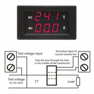 Combo voltmeter ampere meter digital AC 300V 100A