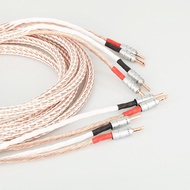 Hi-End KB 12TC  OCC Speaker Wire Hifi Speaker Cable CMC BFA 2 Banana Plug to 2 Banana Jack