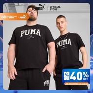 PUMA BASICS - เสื้อยืดผู้ชาย PUMA SQUAD สีดำ - 68179101
