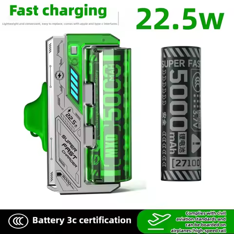 Replaceable Battery Pack 20000mAh 22.5W Fast Charging External Battery Two-way Quick Charge for IPho